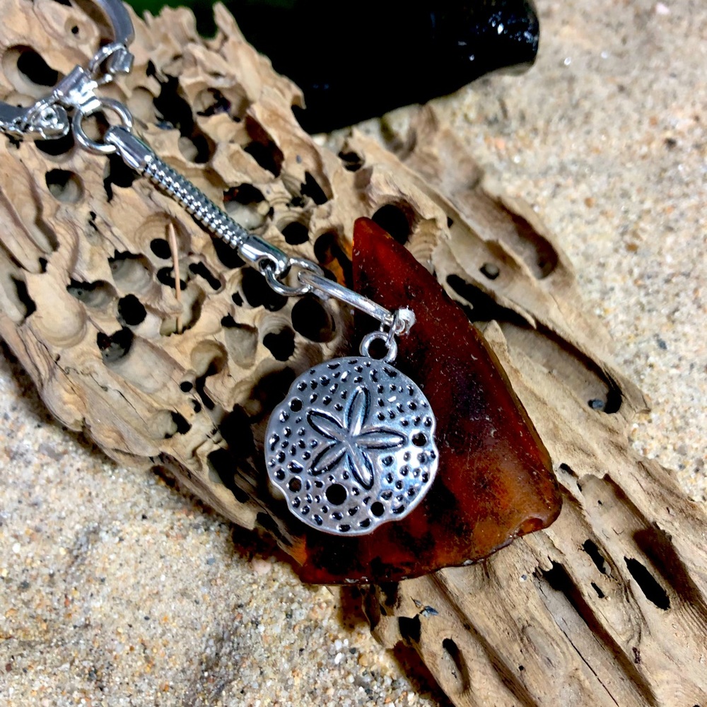 Beautiful SeaGlass keychains, made with glass from beaches of Maine.